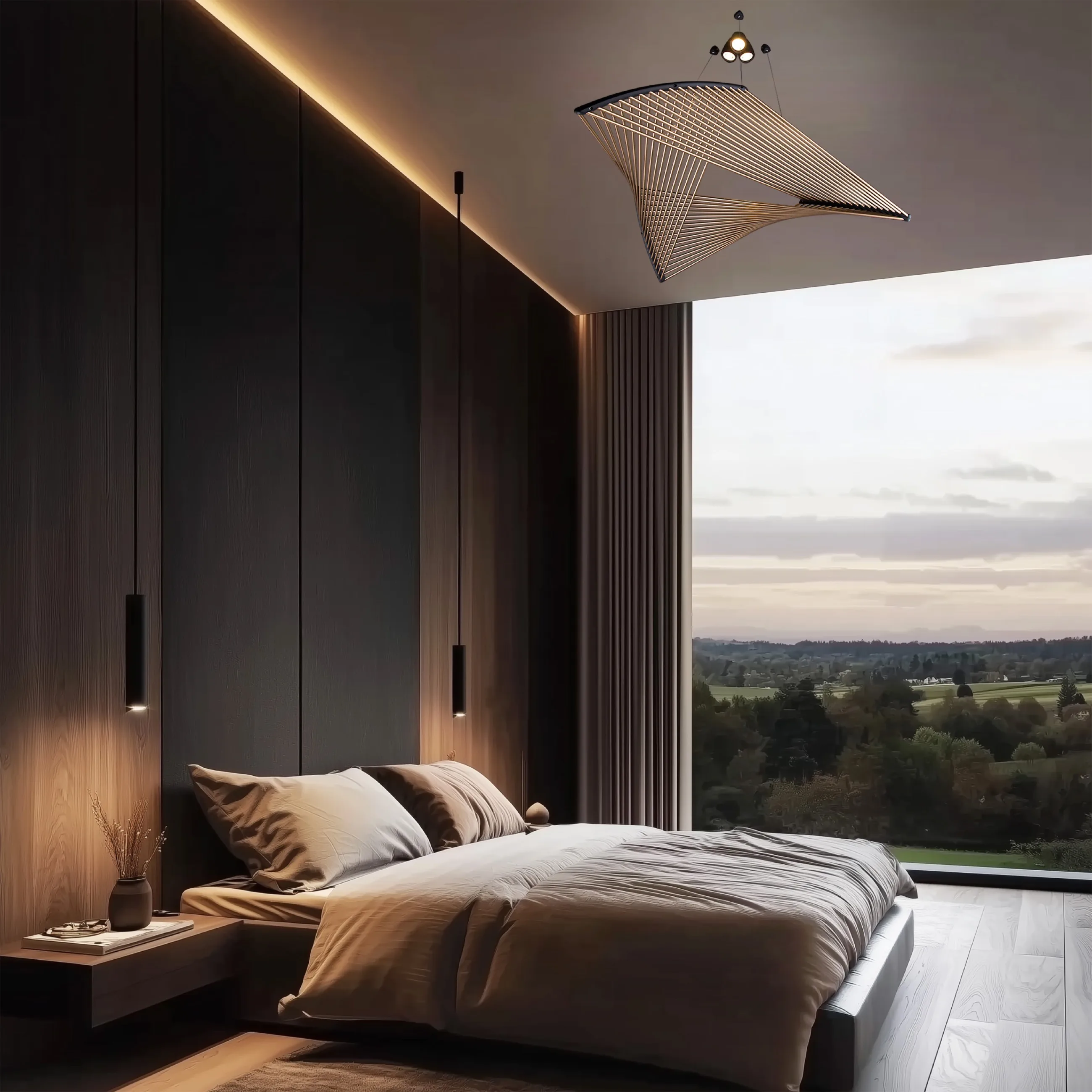 Pendelleuchte Delta im Interieur, Foto 1