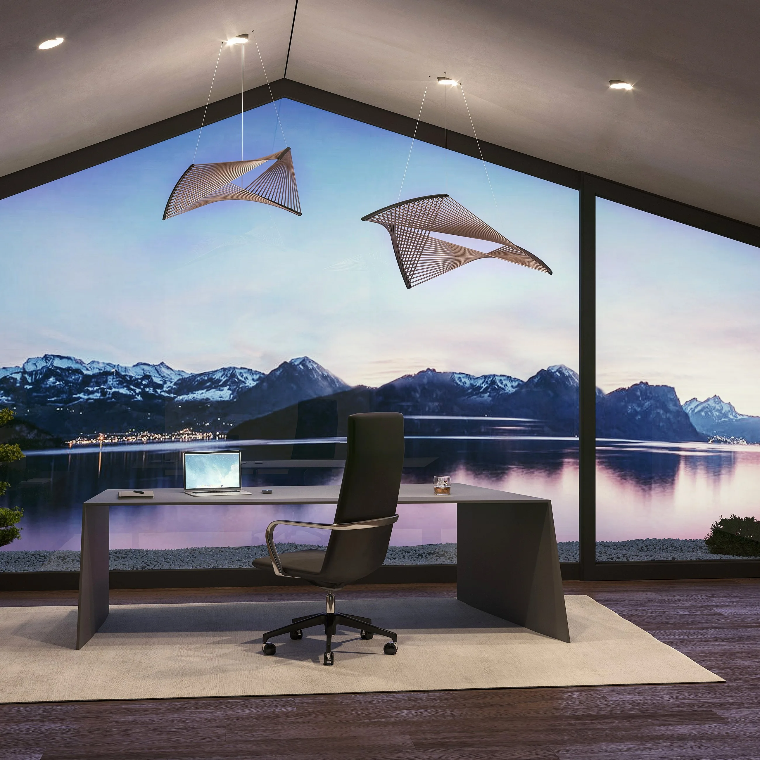 Pendelleuchte Delta im Interieur, Foto 2