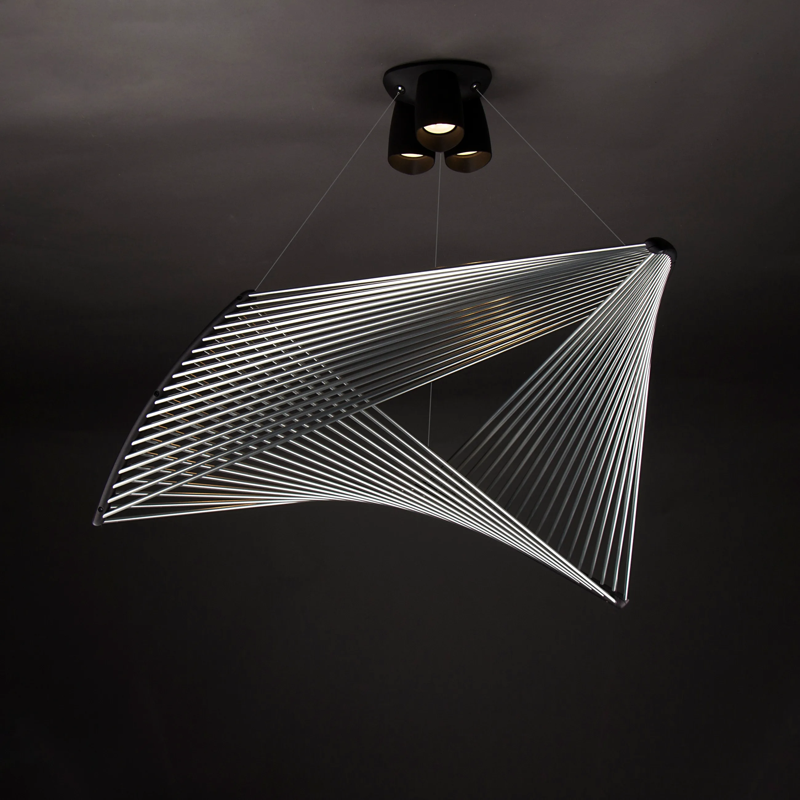 Delta pendant light, studio photo 1