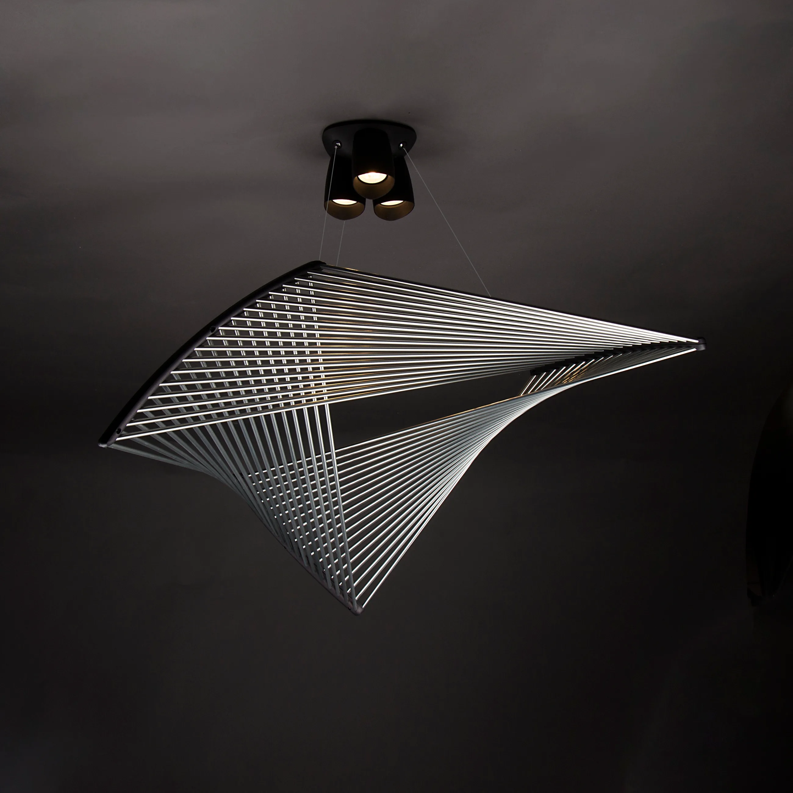 Delta pendant light, studio photo 3