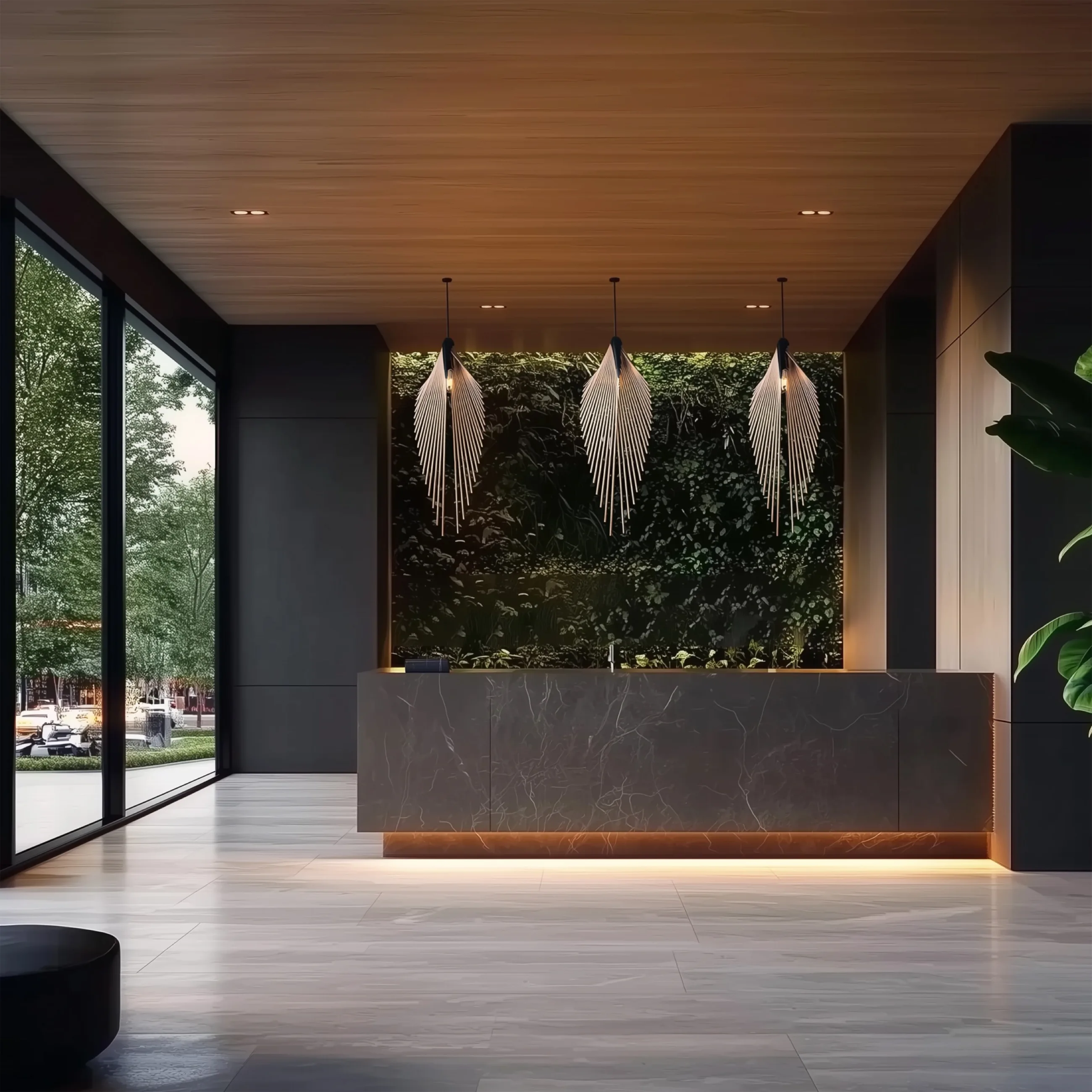 Pendelleuchte Leaf im Interieur, Foto 2
