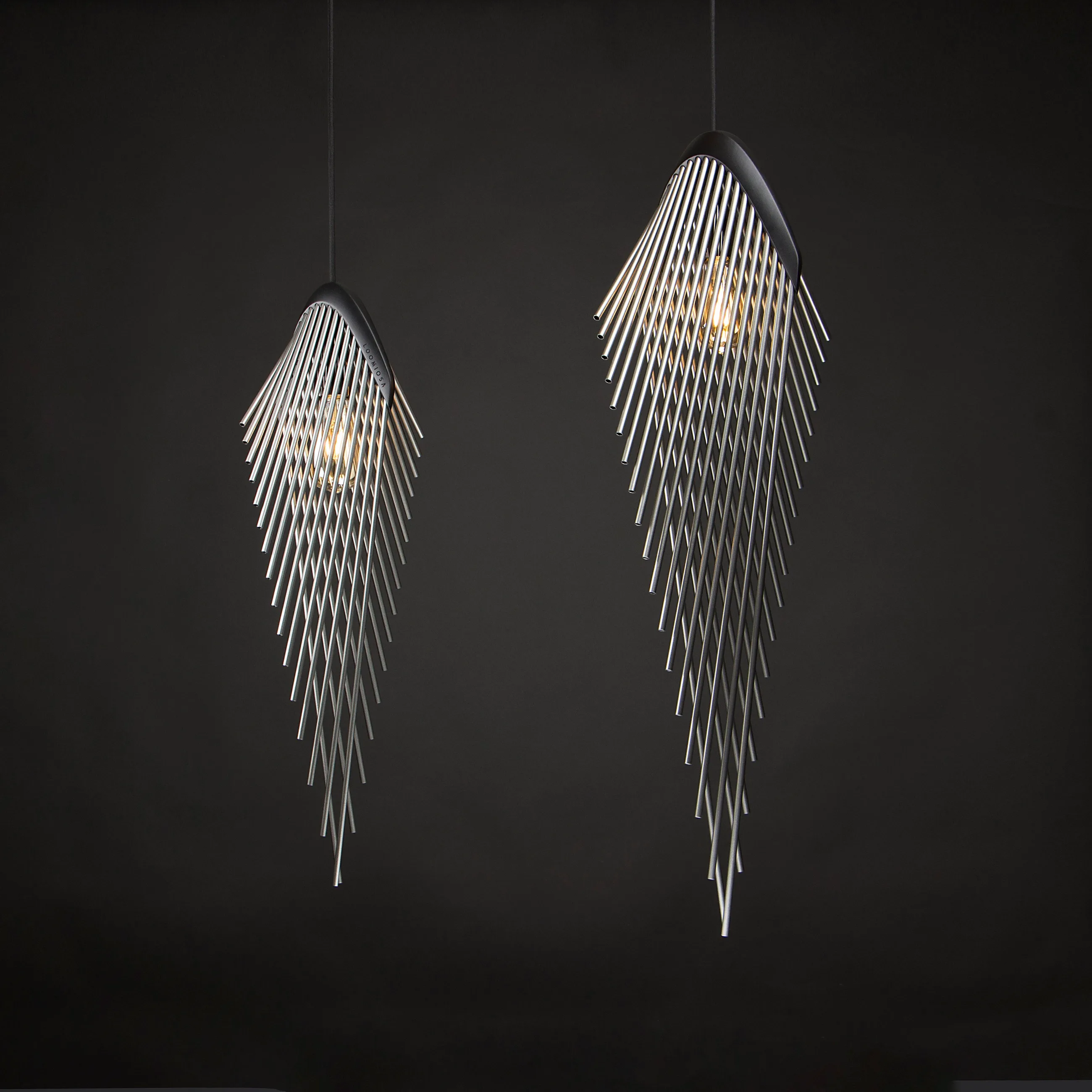 Leaf pendant light, studio photo 1