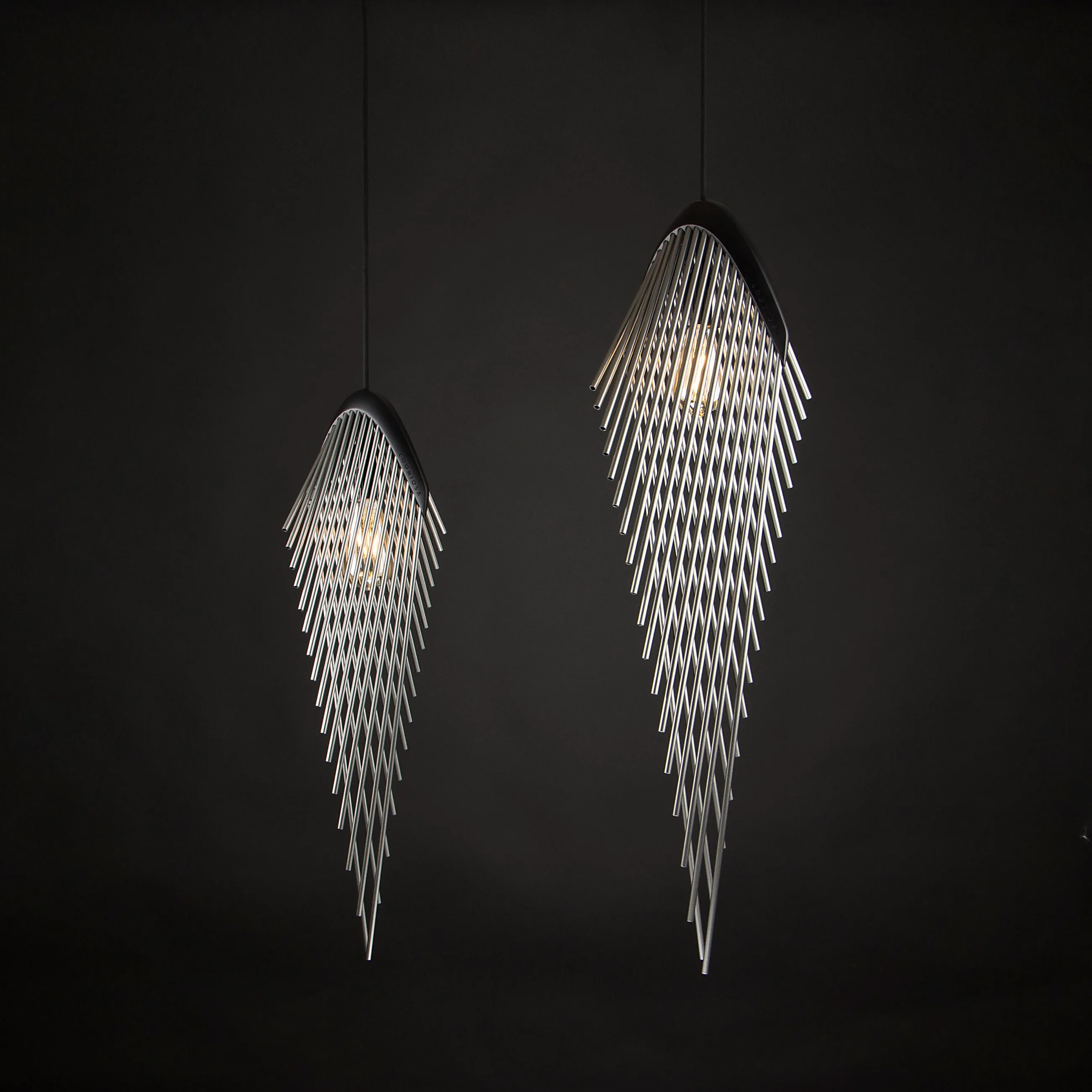 Leaf pendant light, studio photo 2